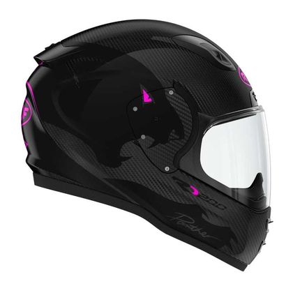 Casque ROOF RO200 CARBON - PANTHER - BLACK PINK FLUO