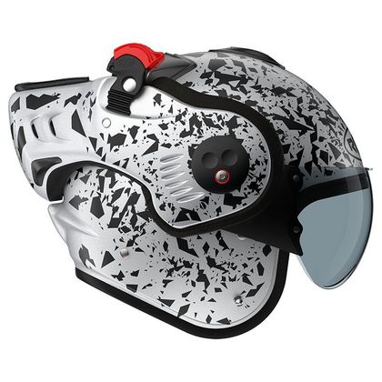 ROOF BOXER ALPHA BLACKSTAR Modulair helm - Grijs / Wit