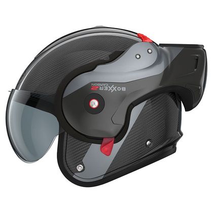 Casque modulable ROOF RO9 BOXXER 2 CARBON WONDER - Carbone / Gris