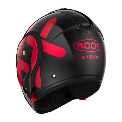 Casco ROOF RO9 BOXXER - TWIN - Nero / Rosso