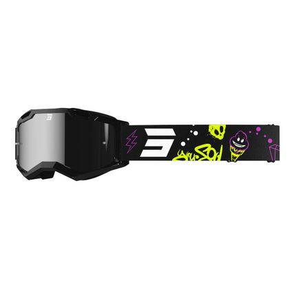 Shot ROCKET CHILD 2.0 - CARTOON IRIDIUM Cross goggles - Black / White