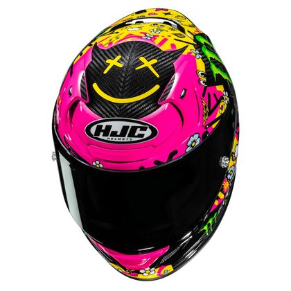 Casque intégral HJC RPHA 12 CARBON - QUARTARARO LE MANS 4 - Noir / Rose