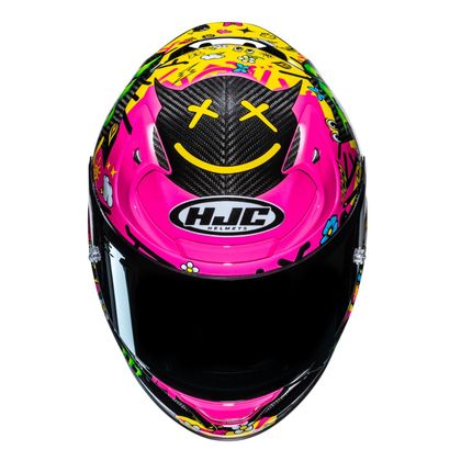 Casque intégral HJC RPHA 12 CARBON - QUARTARARO LE MANS 4 - Noir / Rose