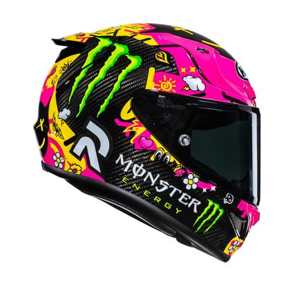 Casque intégral HJC RPHA 12 CARBON - QUARTARARO LE MANS 4 - Noir / Rose