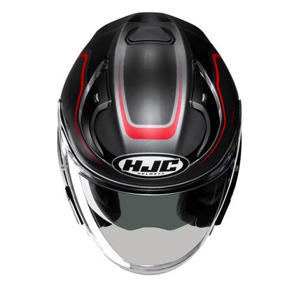 Capacete jet HJC RPHA31 - KOUV - Preto / Vermelho