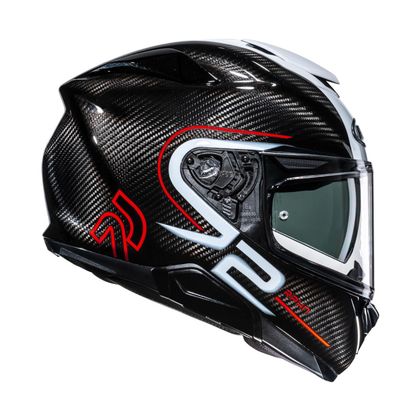 Kask integralny HJC RPHA 72 CARBON - GAREN - Czarny / Czerwony