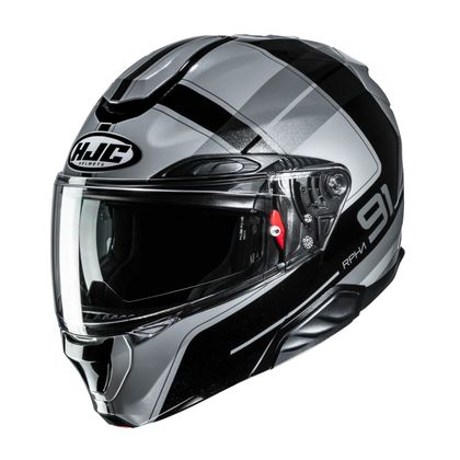 Cască modulară HJC RPHA 91 - RIU - Negru / Griș Ref: HJ1598 