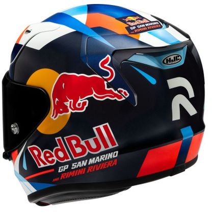 HJC RPHA 12 - RED BULL MISANO GP II Integralhelm - Rot / Blau