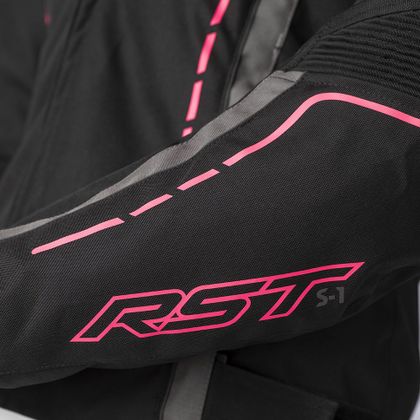 Blouson RST S1 TEX FEMME - Noir / Rose