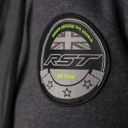 Felpa da moto RST X-KEVLAR ZIP FACTORY - Grigio