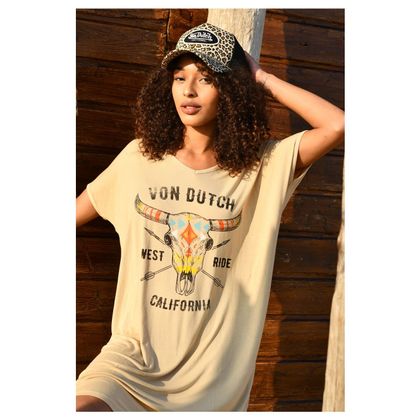Von Dutch LEOPARD Cap - Yellow / Black