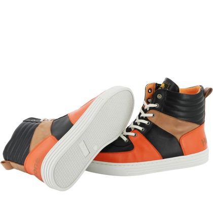 Baskets Helstons RUN - Noir / Orange