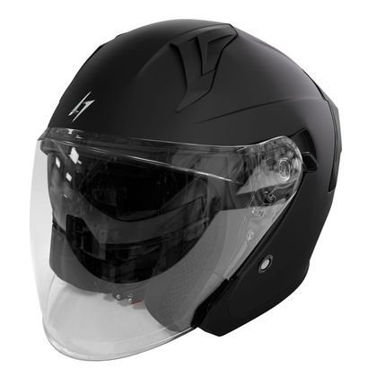 Casque jet Stormer RUN SOLID - Noir Ref : SR0070 