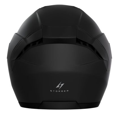 Casque jet Stormer RUN SOLID - Noir