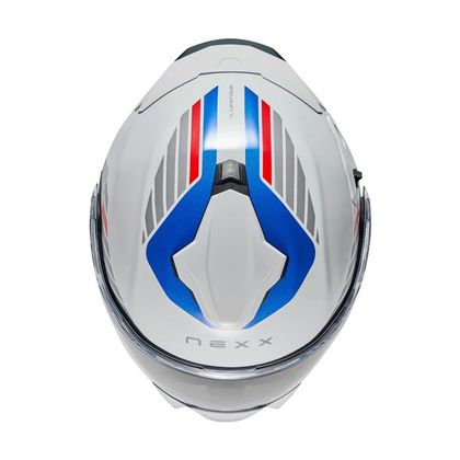 Nexx X.LIFETOUR - GLOBE Helm - Weiß / Blau