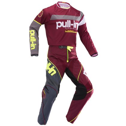 Camiseta de motocross Pull-in RACE BURGUNDY 2019