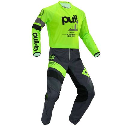 Pantalón de motocross Pull-in CHALLENGER RACE CHARCOAL LIME 2020