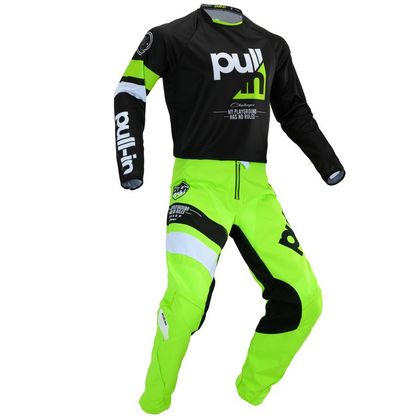 Camiseta de motocross Pull-in CHALLENGER RACE FULL LIME ENFANT 2020