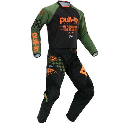 Camiseta de motocross Pull-in CHALLENGER MASTER KAKI ORANGE 2020