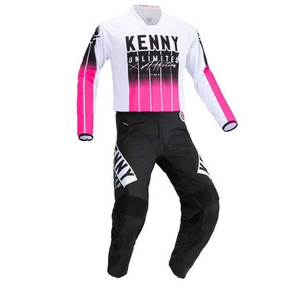Maillot cross Kenny PERFORMANCE - STRIPES - BLACK PINK 2021