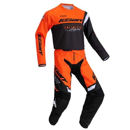 Pantalón de motocross Kenny TRACK KID - FOCUS - NEON ORANGE