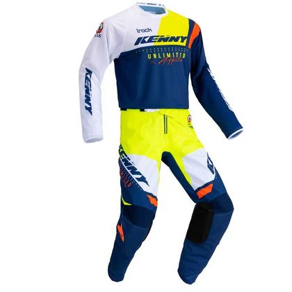 Maillot cross Kenny TRACK - FOCUS - NAVY NEON YELLOW 2021