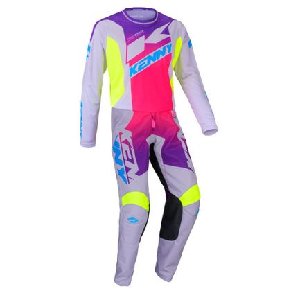 Maillot cross Kenny TRACK ENFANT - Gris