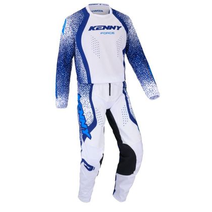 Maillot cross Kenny FORCE PIXEL 2025 - Blanc