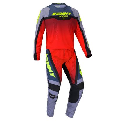 Pantalon cross Kenny FORCE BEACH 2025 - Gris / Rouge