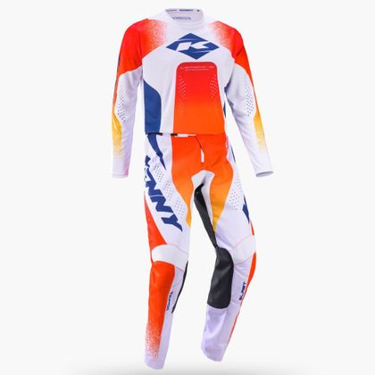 Pantaloni cross Kenny TRACK BLAST 2027 - Portocalie / Alb