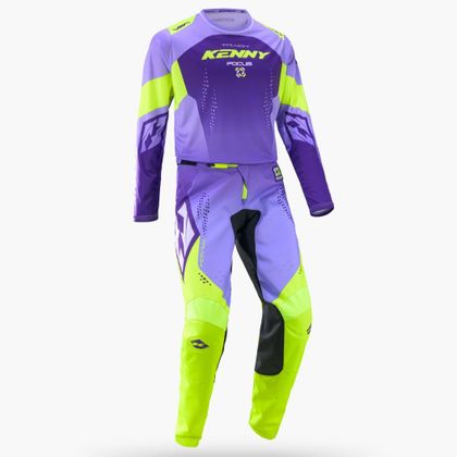 Calças de cross Kenny TRACK FOCUS 2027 - Violeta / Preto