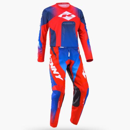 Camisola de motocross Kenny TRACK - BLAST 2027 - Branco