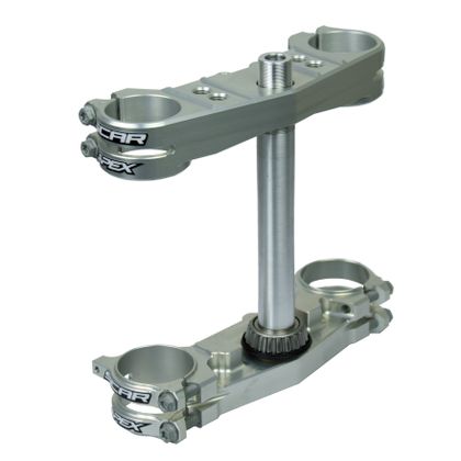 Scar Triple Clamps Apex - Offset: 25mm Fork tees - Grey