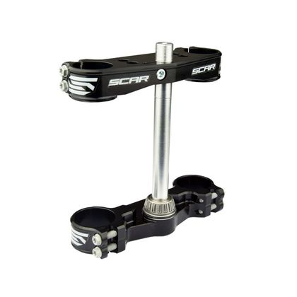 Scar Drievoudige klemmen - Offset: 22 mm Vork T-shirts - Zwart