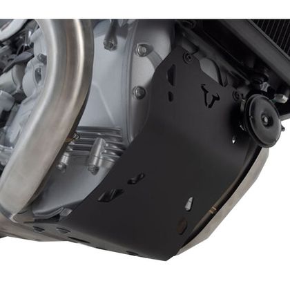 Sabot moteur SW-MOTECH ALUMINIUM - Noir Ref : SWM0305 MOTO GUZZI 1000 V100 MANDELLO - 2022 - 2024