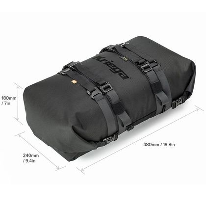 Bolsa de asiento Kriega Rollpack-20 (20 litros) - Negro