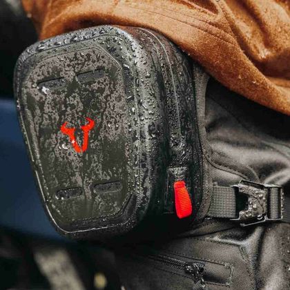 Borsa A Gamba In Similpelle Fibra Di Carbonio Per Moto E Uso Quotidiano - Leggera Con Cerniera E Striscia Riflettente