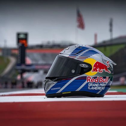 Casque Hjc RPHA 12 - RED BULL AUSTIN GP II - Bleu / Rouge