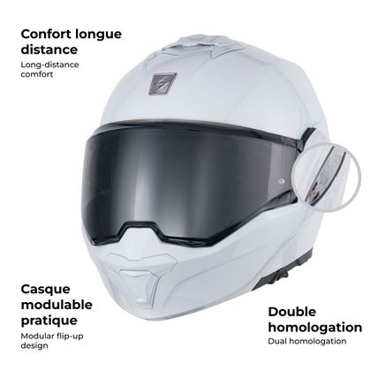 Casco modular Scorpion Exo EXO-TECH EVO PRO - SOLID - Gris / Gris