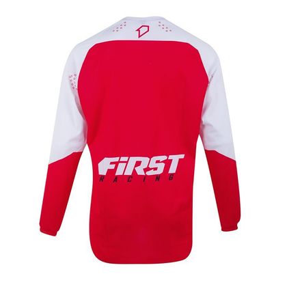Maillot cross First Racing SCAN RACE - WHITE RED 2021
