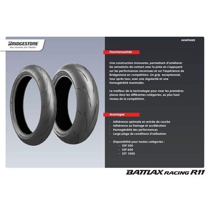 Pneumatico Bridgestone BATTLAX RACING R11 MEDIUM 180/55 R 17 (73V) TL universale