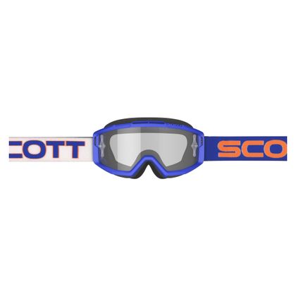 Masque cross Scott SPLIT OTG WKS - WHITE BLUE / CLEAR 2023