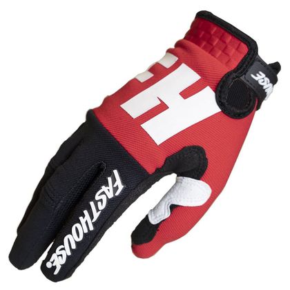Gants cross FASTHOUSE SPEED STYLE REMNANT RED/BLACK 2022 - Rouge / Blanc Ref : FAS0158 