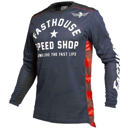 Camiseta de motocross FASTHOUSE ORIGINALS AIR COOLED NAVY/BLACK 2022 - Azul Ref : FAS0143 