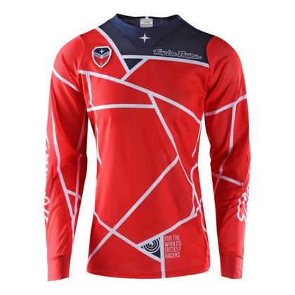 Camiseta de motocross TroyLee design SE AIR METRIC RED 2020 Ref : TRL0629 