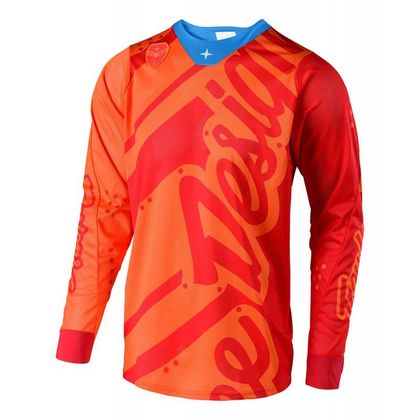 Camiseta de motocross TroyLee design SE AIR - SHADOW - MIEL 2020 - Naranja Ref : TRL0631 