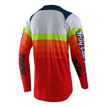 Camiseta de motocross TroyLee design SE PRO - MIRAGE KTM - ORANGE WHITE 2020