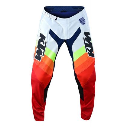 Pantalon cross TroyLee design SE PRO - MIRAGE KTM - ORANGE WHITE 2020