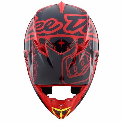 Casco de motocross TroyLee design SE4 POLYACRYLITE FACTORY RED 2018
