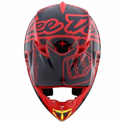 Casco de motocross TroyLee design SE4 POLYACRYLITE FACTORY RED
